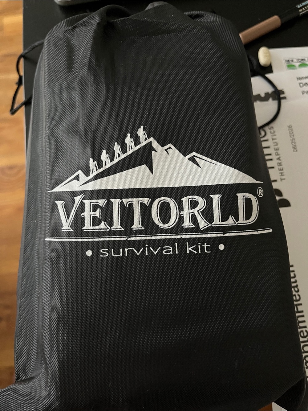 Black Survival Kit Bag - Men Bags